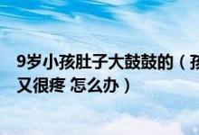 9岁小孩肚子大鼓鼓的（孩子(男 九岁)肚子一夜变大了许多 又很疼 怎么办）