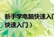 新手学电脑快速入门第一章视频(新手学电脑快速入门)