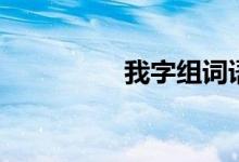 我字组词语（我字组词）