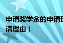 申请奖学金的申请理由简短（申请奖学金的申请理由）