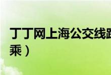 丁丁网上海公交线路查询（丁丁网上海公交换乘）