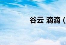 谷云 滴滴（谷雨滴滴平台）