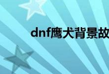dnf鹰犬背景故事（dnf鹰犬攻略）