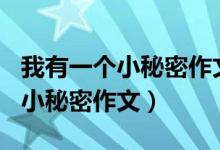 我有一个小秘密作文300字三年级（我有一个小秘密作文）