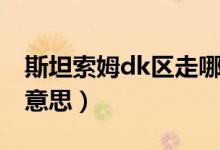 斯坦索姆dk区走哪个门（斯坦索姆dk区什么意思）