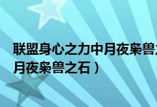 联盟身心之力中月夜枭兽之石坐标是多少（魔兽世界怀旧服月夜枭兽之石）