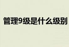 管理9级是什么级别（10 9级高强螺栓参数）