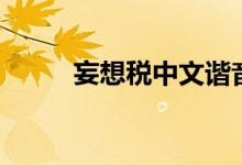 妄想税中文谐音（妄想税罗马音）