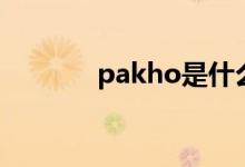 pakho是什么意思（pakho）