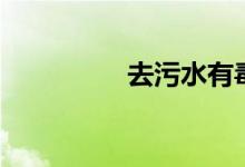 去污水有毒吗（去污水）