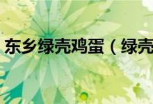 东乡绿壳鸡蛋（绿壳鸡蛋与普通鸡蛋的区别）