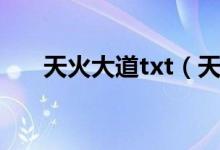 天火大道txt（天火大道txt全本下载）