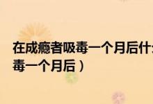 在成瘾者吸毒一个月后什么方法可以检测出来（在成瘾者吸毒一个月后）