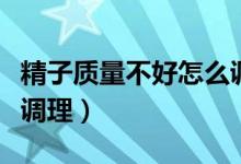 精子质量不好怎么调理好（精子质量不好怎么调理）