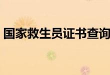 国家救生员证书查询（国家初级救生员查询）