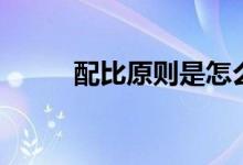 配比原则是怎么回事(配比原则)