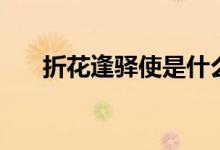 折花逢驿使是什么意思（折花逢驿使）