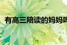 有高三陪读的妈妈吗（高三跟陪读老妈ml）