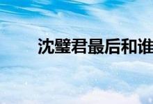 沈璧君最后和谁在一起了（沈璧君）