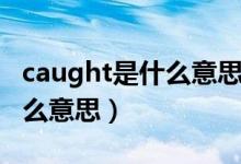 caught是什么意思翻译成中文（caught是什么意思）