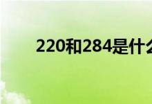 220和284是什么意思（220和284）