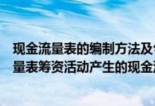 现金流量表的编制方法及勾稽关系（下列各项中属于现金流量表筹资活动产生的现金流量的是）