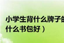 小学生背什么牌子的书包轻便解压（小学生背什么书包好）