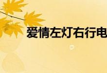 爱情左灯右行电影(爱情左灯右行)