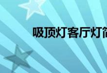 吸顶灯客厅灯简约（吸顶灯客厅）