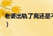 老婆出轨了离还是不离(老婆出轨后和平离婚)
