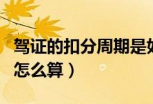 驾证的扣分周期是如何依据的（驾照扣分周期怎么算）