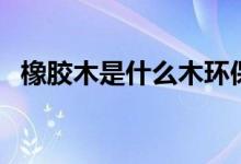 橡胶木是什么木环保吗（橡胶木是什么木）
