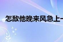 怎敌他晚来风急上一句（怎敌他晚来风急）