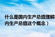 什么是国内生产总值理解时应注意哪几个方面（如何理解国内生产总值这个概念）