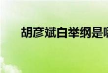 胡彦斌白举纲是哪一期（白举纲纹身）