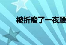 被折磨了一夜腰疼(被折磨的血液)