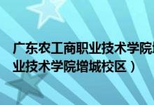 广东农工商职业技术学院增城校区面积多大（广州农工商职业技术学院增城校区）
