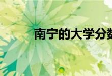 南宁的大学分数线（南宁的大学）