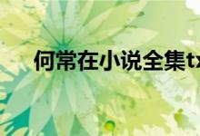 何常在小说全集txt（何常在小说全集）