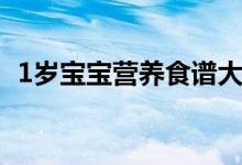 1岁宝宝营养食谱大全（1岁宝宝营养食谱）