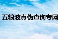 五粮液真伪查询专网（五粮液防伪查询专网）