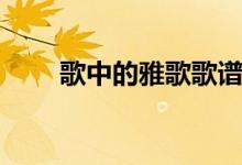 歌中的雅歌歌谱原唱（歌中的雅歌）