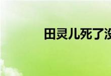田灵儿死了没 原著（田灵儿）