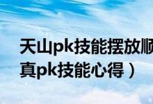 天山pk技能摆放顺序图（射雕英雄传手游全真pk技能心得）