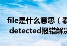 file是什么意思（泰坦陨落2 file corruption detected报错解决方法）