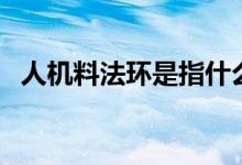 人机料法环是指什么（人机料法环是什么）