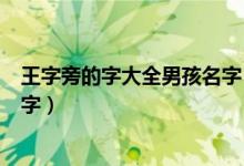 王字旁的字大全男孩名字（王字旁的字有哪些适合做男孩名字）