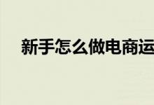 新手怎么做电商运营（新手怎么做电商）