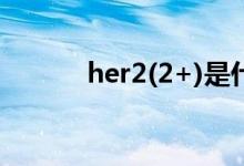 her2(2+)是什么意思（her 2）