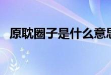 原耽圈子是什么意思（原耽圈是什么意思）